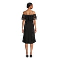 No Boundaries Juniors and Juniors Plus Off the Shoulder Ruffle Dress
