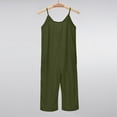 thumbnail image 6 of Girls Jumpsuit Sleeveless Plain Color Overalls Loose Overalls Rompers Long Pants with Pockets Teen Outfits for Kids 12-13 Years, 6 of 8