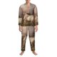 thumbnail image 3 of Balery Three Horses Oil Painting Pijama para Hombre de Dos Piezas con Manga Larga, Conjunto de Dormir y Descanso Suave con Bolsillos-XX-Large, 3 of 7