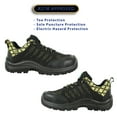 thumbnail image 3 of vangelo ASTM CSA Approved Steel Toe Men Safety Shoe HELMUT-1 Puncture and Toe Protection Non-Slip Black Yellow Size 8.5W, 3 of 5