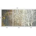 thumbnail image 2 of FCCUYE Brown Canvas Wall Art - Tree Couples Paintings with Gold Foil - 3 Panels Abstract Forest Pictures for Farmhouse Bedroom Bathroom Living Room Decor, 2 of 5