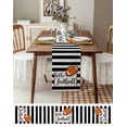 thumbnail image 6 of Table Runner Dresser Scarf 13 x 72 Inch Hello Football Black and White Stripes Table Runners Non-Slip Heat Kitchen Dining Table Decor for Kitchen Farmhouse Indoor Outdoor Home Party, 6 of 7