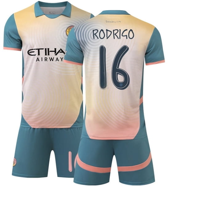 Football Training Suit 2425 Printed Jersey Manchester City's Three Extras-Special Edition Commemorative Jersey Oasis Band Football Jersey Suit