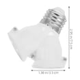PBPBOX Pbpbox Light Socket Splitter E27 Adapter White One-to-Two Easy ...