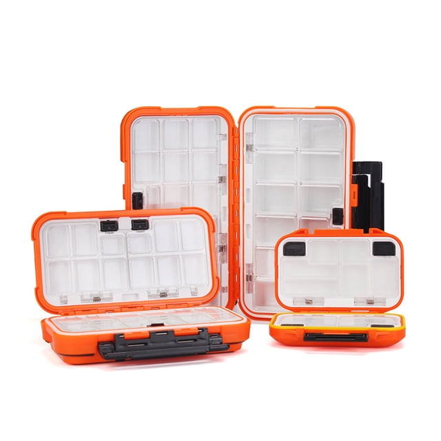 Caja de aparejos de almacenamiento de pesca Greeniant accesorios de anzuelo de doble cara Naranja