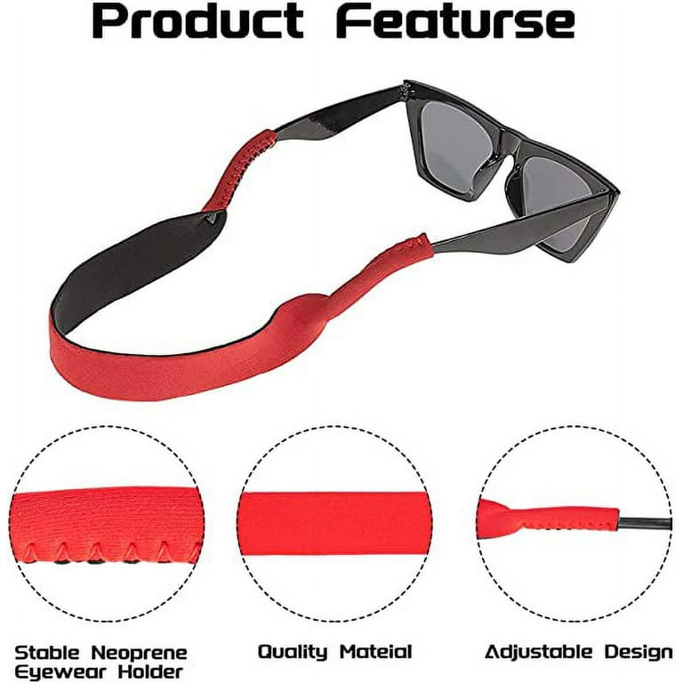 6pk Neoprene Glasses Strap Sport Lanyard Cord Spectacles Sunglasses Neck  Holder