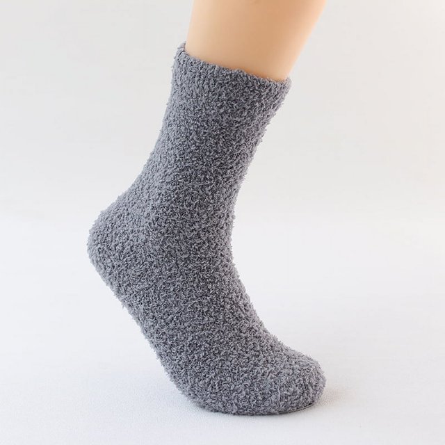 Calcetines de felpa, calcetines de alfombra para el hogar, calcetines de medio terciopelo, calcetines de alfombra para hombre, calcetines para dormir de vellón coral