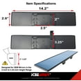 thumbnail image 5 of ICBEAMER 14.2 Inch Car Rearview Mirror, Panoramic Wide Angle, HD Blue Tint Glass, Interior Clip On Flat Car Mirror, Anti Glare, Automotive Accessories, Universal for Truck, Car, SUV, Pack of 1, 5 of 9