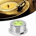thumbnail image 4 of Vinyl Turntable Disc Stabilizer with Level and Speed Measurement, 50Hz 45rpm Record Weight Stabilizer, Silver, 4 of 5