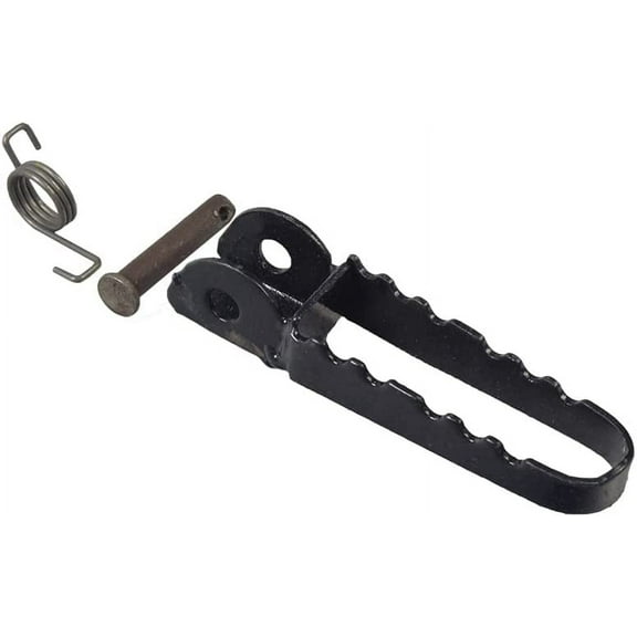 AlveyTech 4-1/2" Long Steel Foot Pegs with Spring & Clevis Pin for Dirt Bikes, Mini Bikes & Scooters