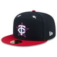 thumbnail image 3 of Men's New Era Navy/Red  Minnesota Twins 2025 MLB All-Star Game Workout Side Patch 59FIFTY Fitted Hat, 3 of 5