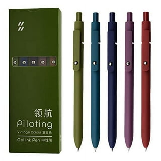 JIHEKJ Pens Gel Black Pens Gel Ink Pen Ballpoint Pens for Bullet Journaling Note Taking Writing Drawing Coloring Japanese Stationery Korea Fine