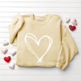 thumbnail image 4 of Caywon Women's Round Neck Valentine's Day Printed Sweatshirt,Long Sleeve Pullover No Hood Casual Top Classic Breathable Fashionable Streetwear, 4 of 6