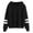 Black, variant on ALLLIST Casual Hoodies for Teen Girls Long Sleeve Loose White Pullover Casual Plain Sweatshirtfor Women