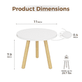 thumbnail image 3 of Bamworld Wood Plant Stand Indoor - Mid-Century Modern Round Side Table, Wood Corner End Table for Living Room, Bedroom, Balcony | Flower Pot Holder, 3 of 6
