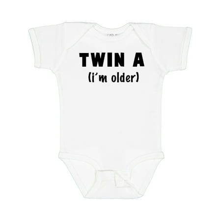 

Inktastic Twin a (i m Older) Gift Baby Boy or Baby Girl Bodysuit