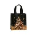 thumbnail image 2 of 1Pack Christmas Gift Bags, Cebalnir Black Medium Reusable Christmas Tote Bags with Handles, Bags Non Woven Gift Bags Bulk for Christmas Holiday Party Favors, 4.3x8.7x9Inch, 2 of 6