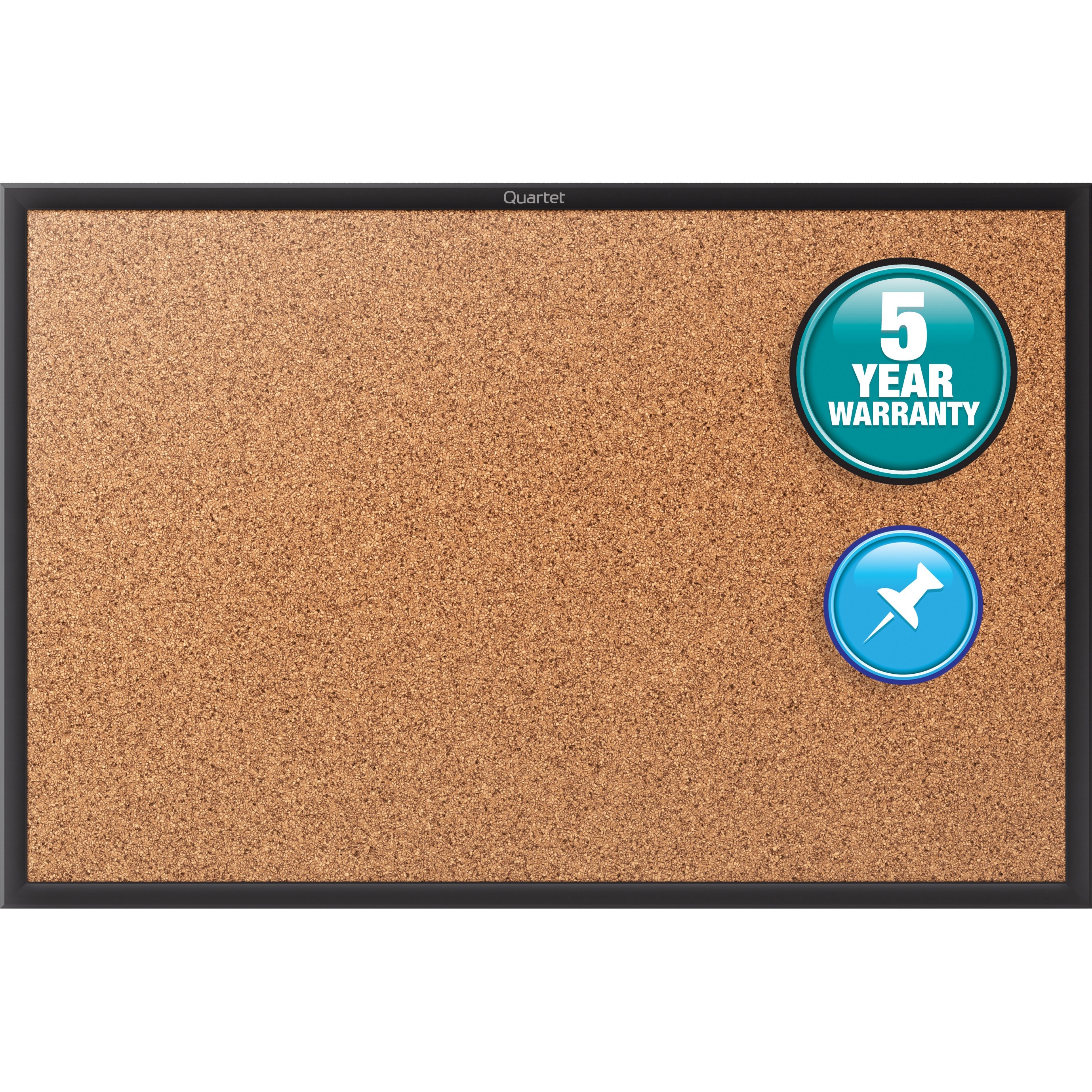 Quartet Classic Series Cork Bulletin Board 48x36 Black Aluminum Frame Quartet Classic Series Cork Bulletin Board 48x36 Black Aluminum Frame