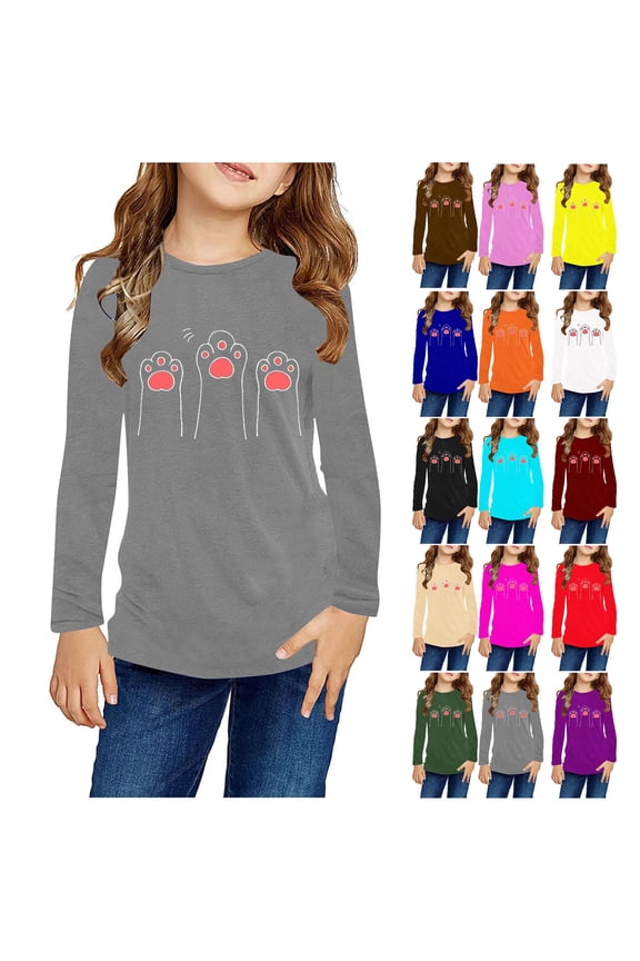 Toddler Casual Long Sleeve Shirts, Toddler Fall Tops, Boys and Girls Pullover Base Layer Top for Toddler Red, 4-5 Years