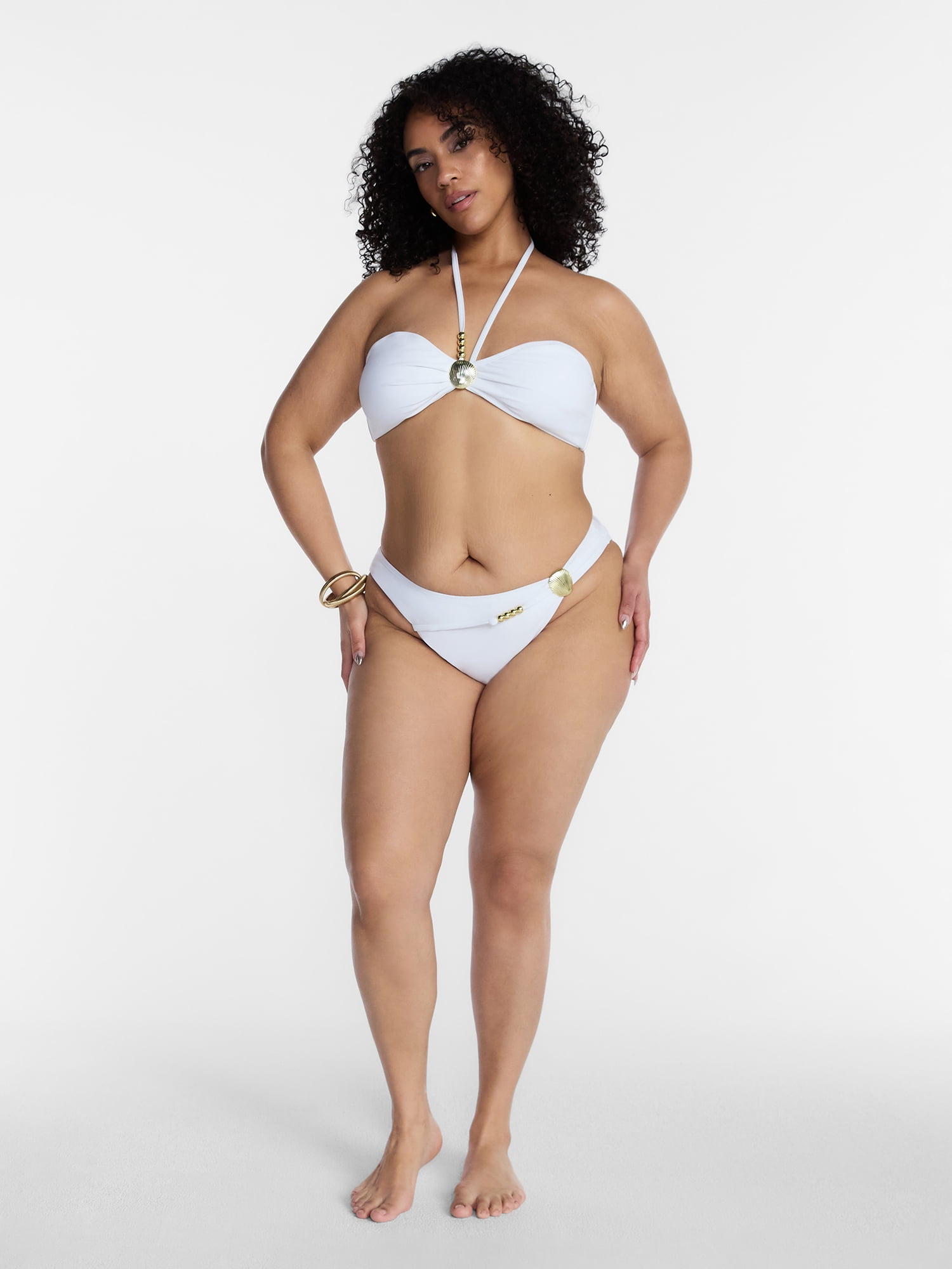 Hot Girl Summer by Megan Thee Stallion Shell Bikini Bottoms with High Leg, Sizes XS-3X