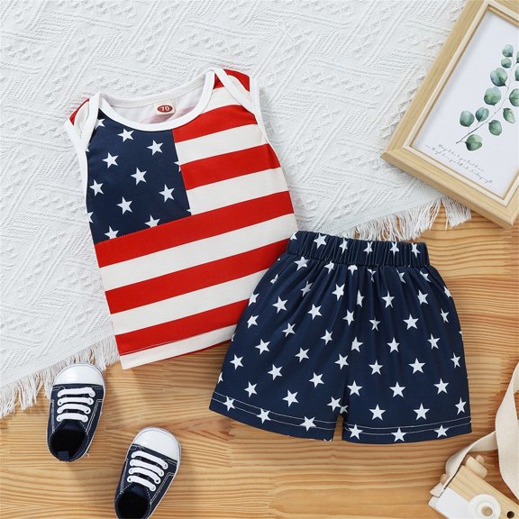 Vedolay Short Set For Boy Casual Summer Boy's Clothing Hawaiian Shirt Tropical Print Short Fashion Short Shirt Boy Summer Clothing,Blue 6-12 Months