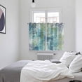 thumbnail image 3 of Blue Sage Green Boho Kitchen Curtains Window Panels, Vintage Ethnic Tribe Abstract Art Insulated Window Treatment Curtain, Grommet Curtains for Bedroom/Living Room/Bathroom, 2 Piece 52"Wx72"L, 3 of 8