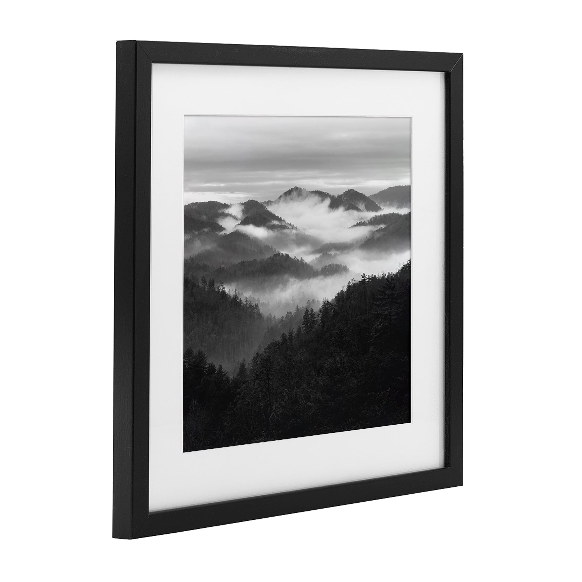 Stupell Industries Smoky Mountains Forest Black Framed Print Under Glass, design by Nicholas Bell