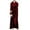 Wine, variant on LLYwey Dresses for Plus Size Women Flannel Nightgown, Home Color Long Dress, Extended Hooded Nightgown, Hooded Dress New T-Shirt Dresses Coffee L