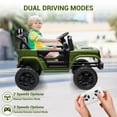 thumbnail image 6 of TROPOW 12V Kids Ride On Truck Electric Vehicle for Toddlers with Remote Control, 4-Wheel Suspension, Battery Display, LED Lights,Christmas Gift for Kids, Pink, 6 of 8