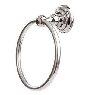 Polished Chrome Modern Bath Fixture - Polished Chrome Towel Ring Bathroom Hardware Bath Accessory