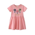 thumbnail image 2 of LYMAYTER Robe Décontractée en Coton pour Petites Filles Manches Courtes Été Respirante Tenue Quotidienne, 2 of 8