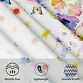 thumbnail image 3 of Spring Summer Floral Tablecloth Round 60 Inch Watercolor Flowers Table Cloth Circular Table Cover Washable Wipeable Reusable Polyester Tabletop for Dining Kitchen Holiday Party Decor, 3 of 7