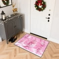 thumbnail image 4 of YIMEIS Flannel printed Christmas kitchen decorative mats, kitchen mats, bathroom mats, door mats, carpets, durable Pink Snowman Festival 15.7'' x 23.6''+19.7'' x 31.5''+17.7'' x 47.2'', 4 of 10