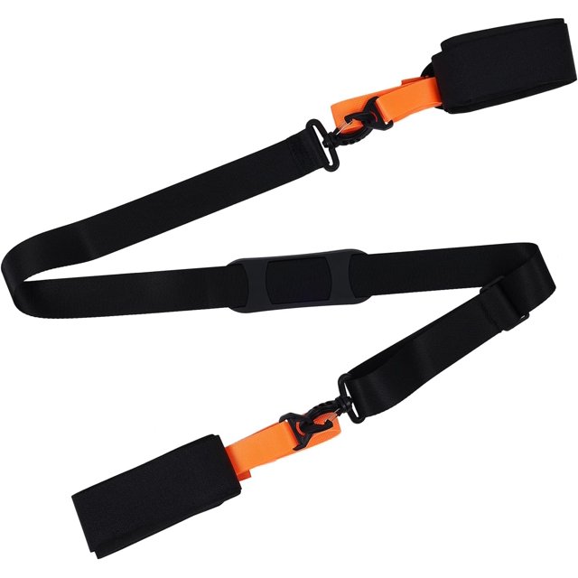Correa para esquís ajustable, acolchada, para equipos de esquí y snowboard
