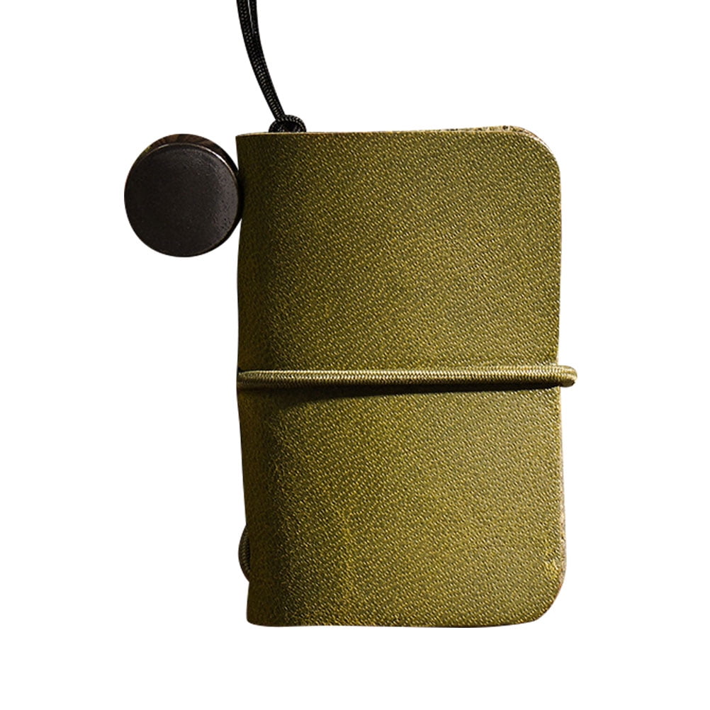 Practical Mini Notepad Notebook School Supplies Office Worker Students Stationery for Home Office (Olive Green)