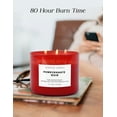 thumbnail image 2 of Pomegranate Noir Aromatherapy Candle 3 Wick Large Soy Scented Candles for Men and Women 15.8 Oz, 2 of 8