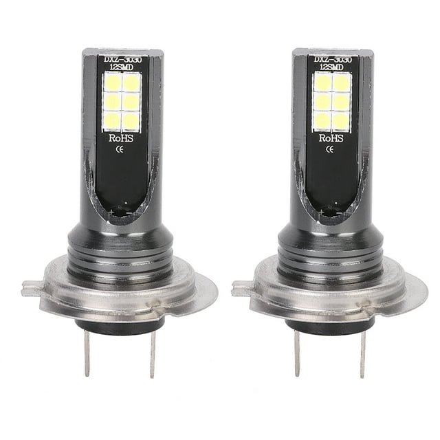 LED Phare, 2pcs H7 12LED Phare de Voiture Brouillard Performances Finement Réglées
