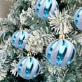 thumbnail image 6 of ABPWLY Home 12-Piece Christmas Tree Ball Ornaments Set Hanging Decorations Red Silver Blue Plastic Glass 6x6cm Christmas Decor, 6 of 6