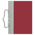 thumbnail image 3 of Retractable Patio Side Awning Sun Shade and Wind Screen for Privacy Divider Waterproof, Home Garden Privacy Divider, Deck Door Outdoor Canopy Sun Shade Shelter 23.6"x118.1" Red, 3 of 8