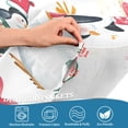 thumbnail image 5 of Yayeee Kitchen Curtains Tier Set of 2 Light Filtering 57"x24" Over Sink Window Panels, Christmas Penguin, 5 of 7