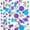 Frozen, variant on 46Ft Purple Blue Silver Polka Dot Paper Circle Garland Streamer, Frozen Theme Hanging Decor for Birthday, Winter Wonderland, Christmas, Wedding & Baby Shower Party
