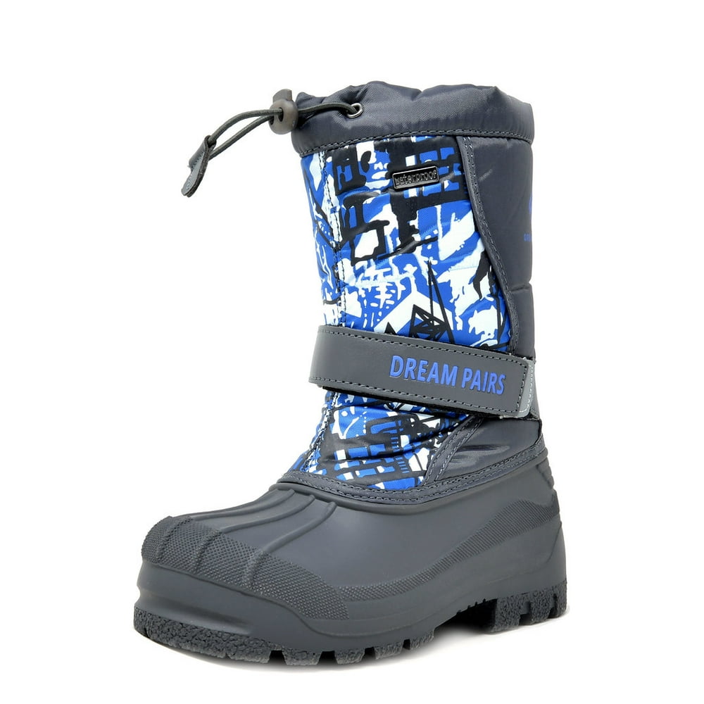 Dream Pairs - Dream Pairs Big Kid Kamick Navy Mid Calf Waterproof