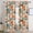 Fall-2, variant on Burnt Orange Boho Blackout Curtains,Set of 2,Retro Floral Thermal Insulated Darkening Drapes for Bedroom/Living Room,52x84 inches