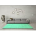 thumbnail image 3 of Ahgly Company Indoor Rectangle Abstract Turquoise Blue Modern Area Rugs, 4' x 6', 3 of 4