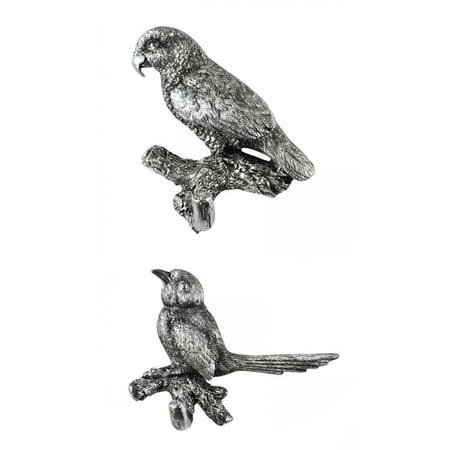 

Pack of 2 Birds Hanger Storage Scarf Resin Wall Hooks for Door StyleJ