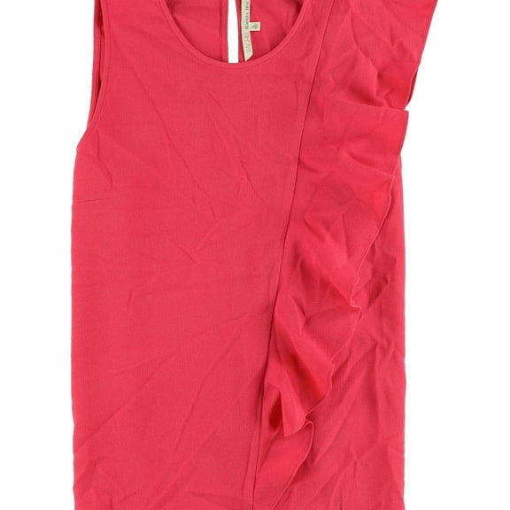 Rachel Roy Womens Cascading Knit Blouse, Pink, Medium