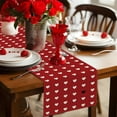 thumbnail image 1 of Boovnll Valentines Day Table Runner, 13x35" Valentine's Day Printing Table Runner, Valentines Table Runner for Holiday Kitchen Dining Table, Party Decor, Valentines Day Decorations, 1 of 8