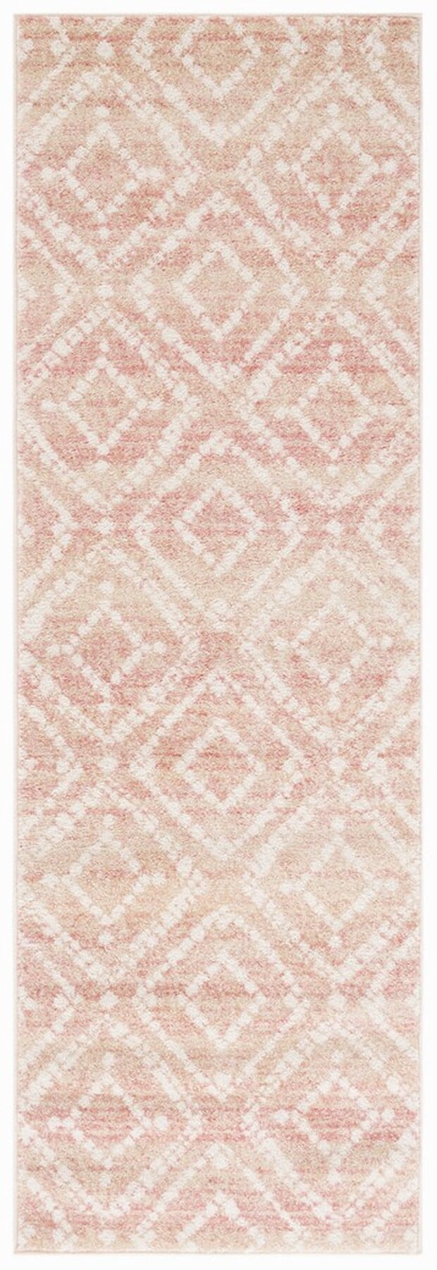 SAFAVIEH Adirondack Lecia Geometric Runner Rug, Rose/Gold, 2'6" x 8'