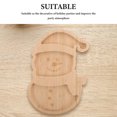 thumbnail image 3 of UPOUART Wooden Snowman Charcuterie Board Holiday Serving Tray with Rustic Texture for Christmas Table Decor, 3 of 7