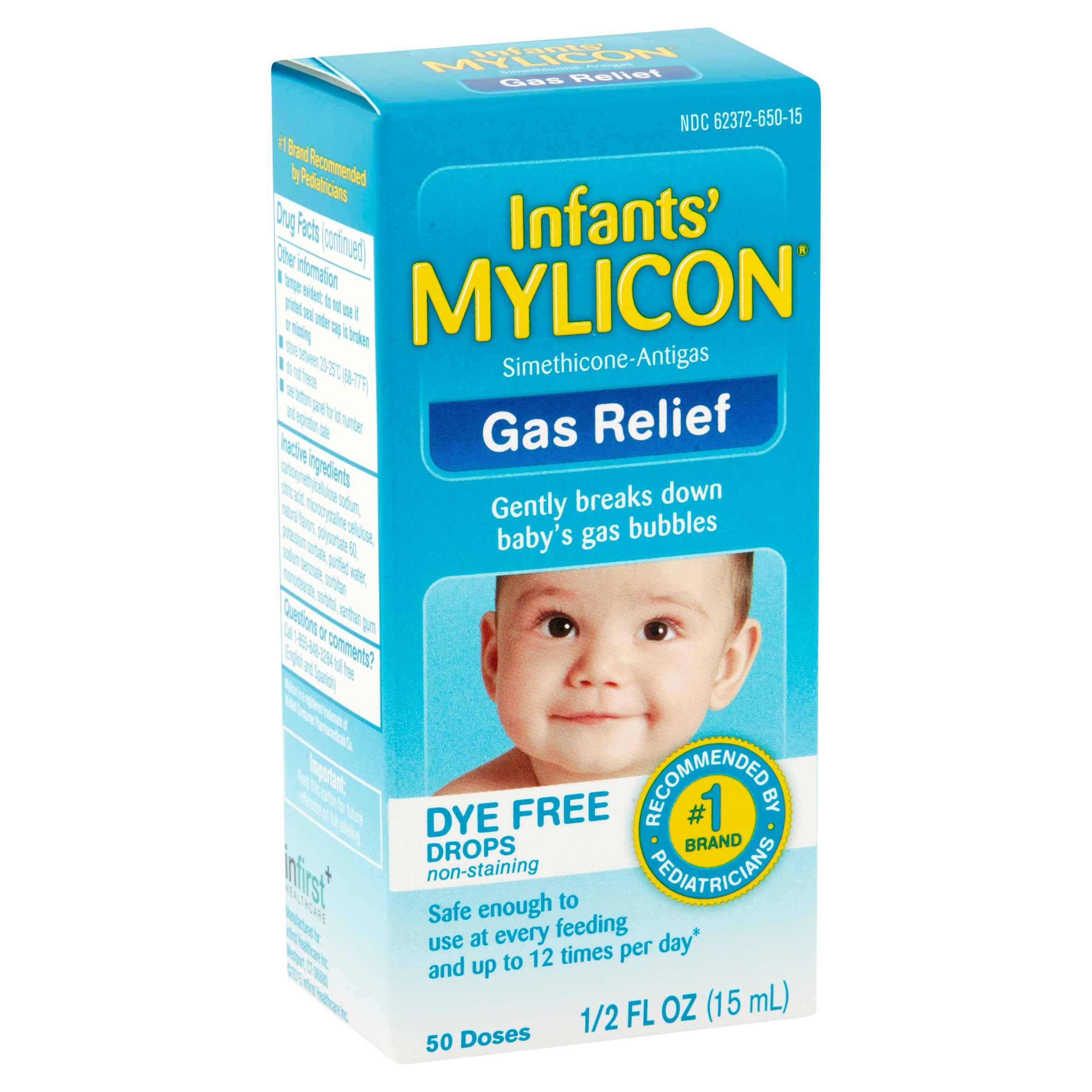 Mylicon Infant Gas Relief Dye Free Drops 0.50 oz - image 2 of 4